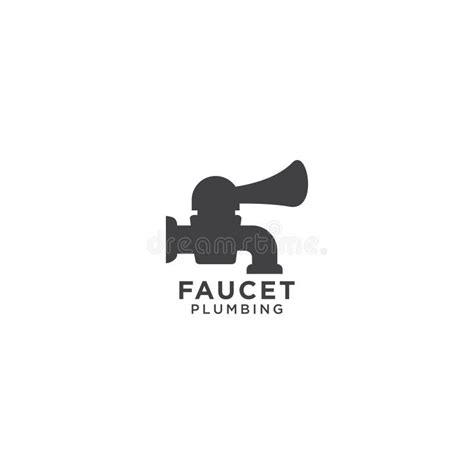 Faucet Plumbing Logo Design Template Stock Vector Illustration Of