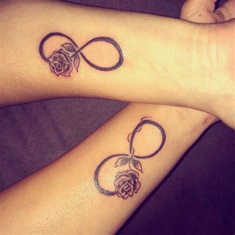 Matching Rose Infinity Tattoos Venice Tattoo Art Designs Infinity Tattoo Meaning Infinity