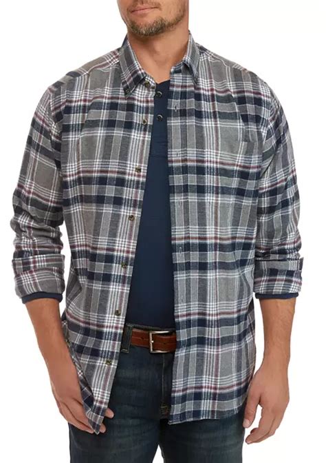 saddlebred® men s plaid flannel shirt belk