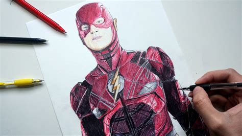Please support this channel by subscribing. The Flash Drawing - Justice League - YouTube