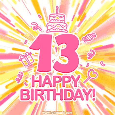 Congratulations On Your 13th Birthday Happy 13th Birthday  Free