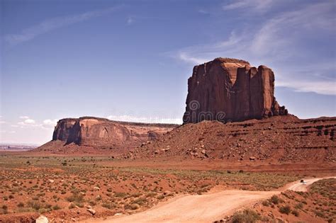 Road Through Monument Valley Stock Image Image Of Nation Scenery