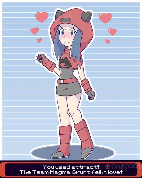 Team Magma Grunt Is Immobilized By Love Rpokemonart