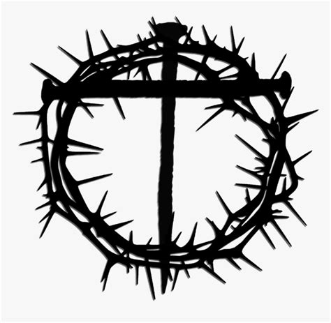 And Prickles Of English Crown Thorns Bible Clipart Cross With Thorn