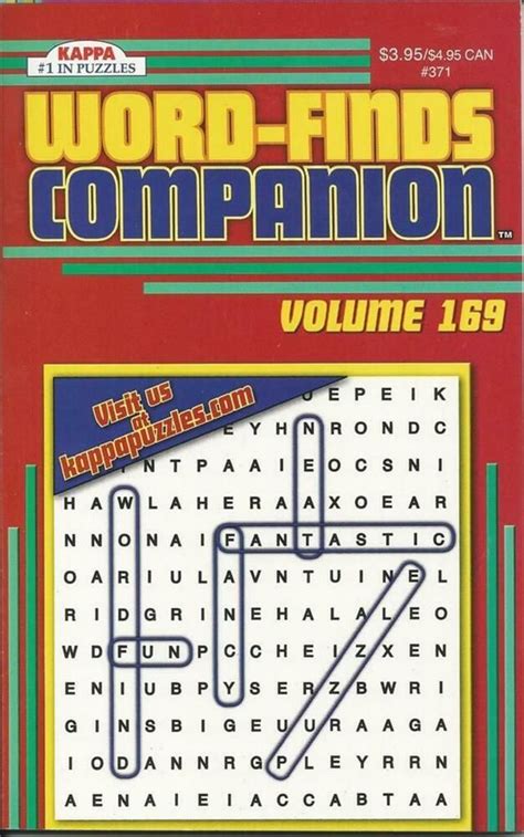 Kappa Word Finds Companion Word Search Fun Puzzle Book Volume 169