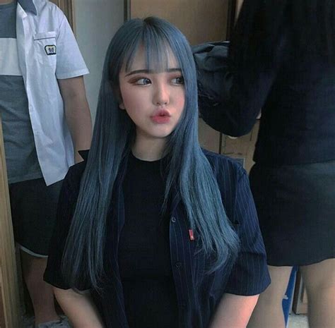 Korean Girl Icons Tumblrulzzang Hair Color Asian Hair Color Pastel