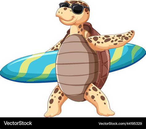 Cartoon Turtle With Sunglasses