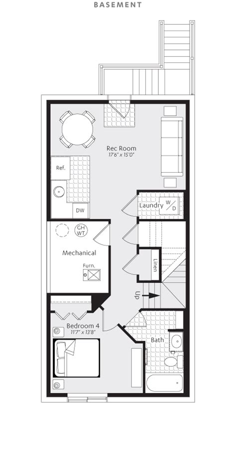 Basement Floorplan Mechanical Room House Floor Plans