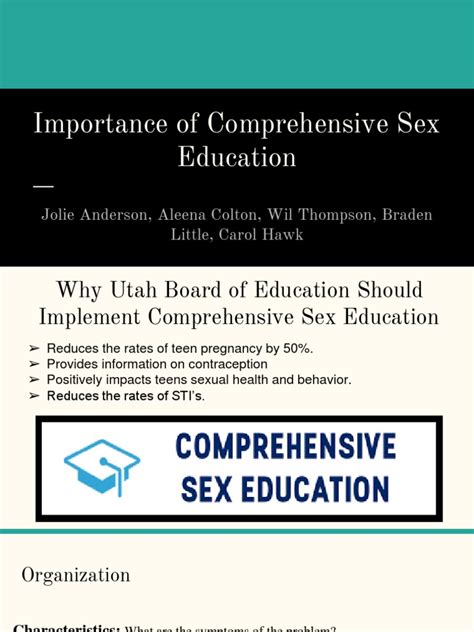 Importance Of Comprehensive Sex Education Powerpoint Sex Education