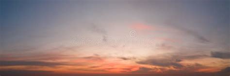 Panorama Of Dramatic Sky During Sunset Sky Background During Sunset Or