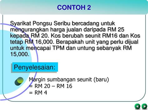 Maybe you would like to learn more about one of these? PPT - ANALISIS KOS VOLUM UNTUNG PowerPoint Presentation ...