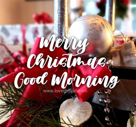 Merry Christmas Good Morning Image Pictures Photos And Images For