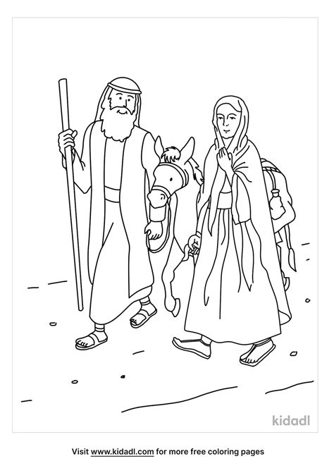 Free Abraham And Sarah Going To Promised Land Coloring Page Coloring