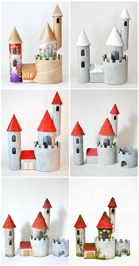 Diy Make A Cardboard Castle From Recyclable Materials Build An