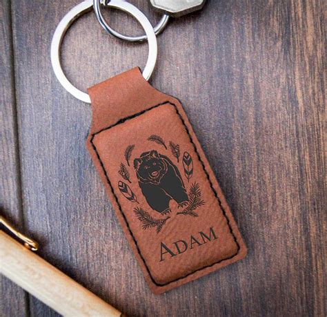Personalized Key Chains Engrave Key Chains Leatherette Key Chains