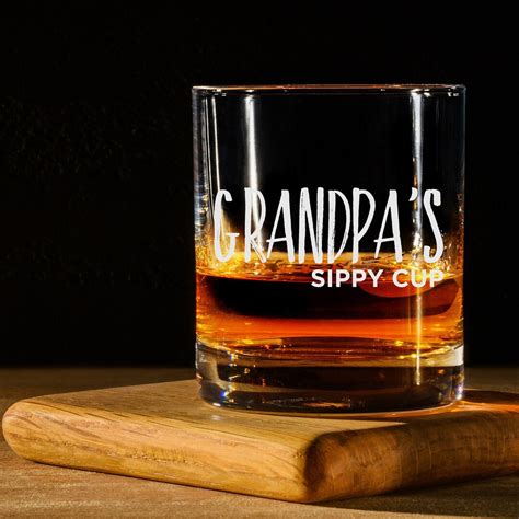Grandpas Sippy Cup Whiskey Glass T For Grandpa Cocktail Glass