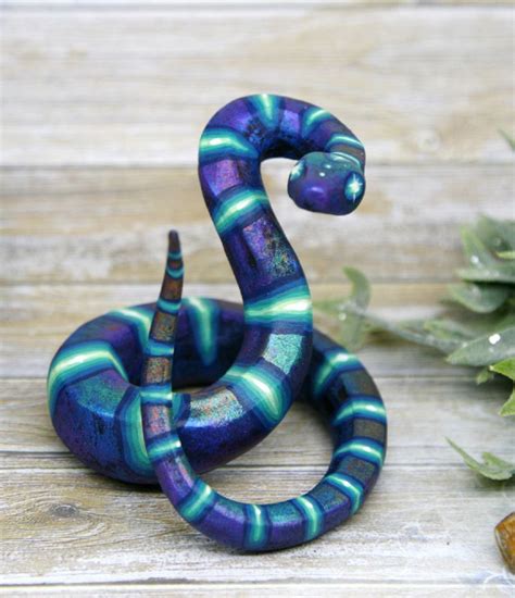 Snake Reptile Terrarium Decor Figurine Animal Sculpture By Evgeny