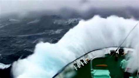 Massive Storm And Huge Waves At Drake Passage Good Ending Youtube