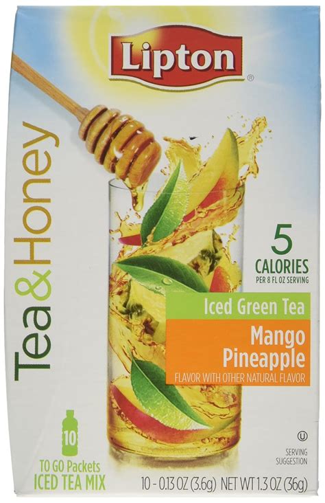 Buy Lipton Tea And Honey To Go Packets Mango Pineapple Iced Green Tea