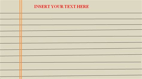 Notebook Paper Template For Word