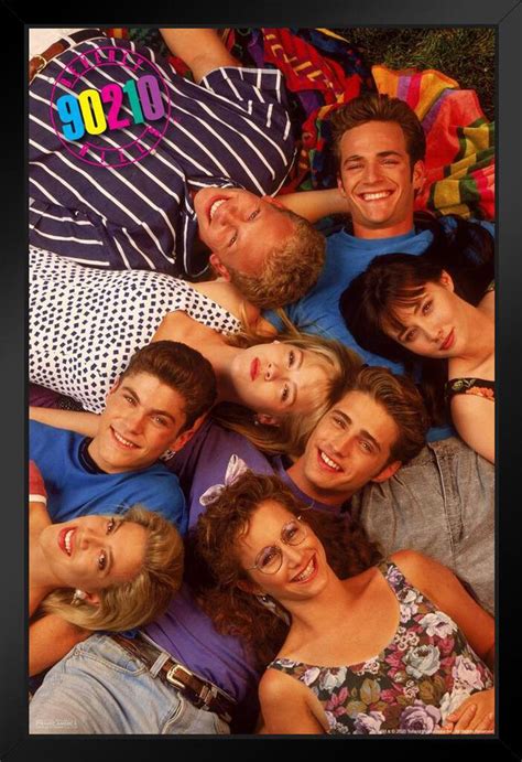 Beverly Hills 90210 Season 1 Complete Cast Retro Vintage 90s Tv Series Television Black Wood