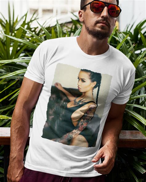 Pin Up Hot Model T Shirt Swag S Xl Unisex Tee Sexy Tattoo Girl S Body Naked Top Ebay