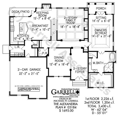 Alexandria House Plan 17 106 Garrell Associates Inc