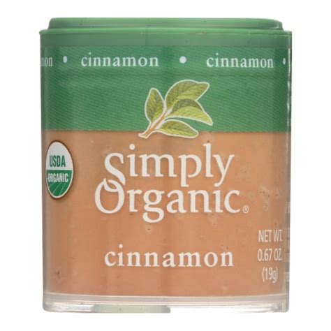 Simply Organic Cinnamon Organic Ground A Grade 67 Oz Case Of