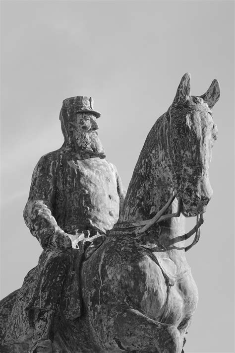 Gambar Gambar Hitam Putih Monumen Patung Kuda Satu Warna Seni Raja Di