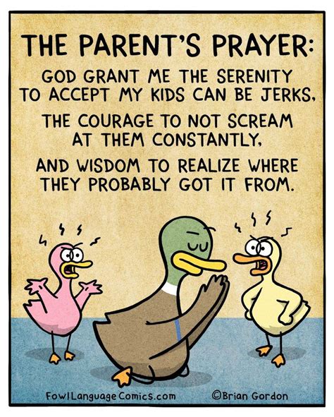 The Parents Prayer Fowl Language Comics Motherhood Funny Prayer
