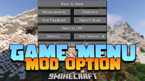 Game Menu Mod Option Mod 1202 1194 Modding Menu 9minecraftnet