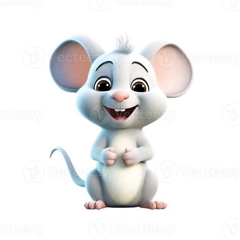 3d Realistic Cute Mouse 24693823 Png