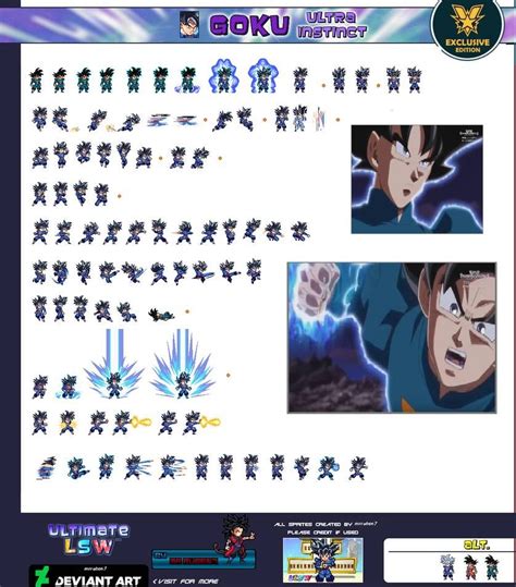 Goku Grand Priest Ultra Instinct Sprite Sheet Ulsw By Mrruben7 On