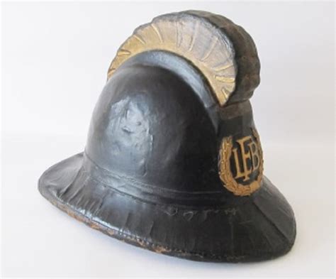 Obsolete Genuine One Crown London Fire Brigade Helmet Transfer Badge