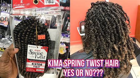 harlem 125 kima spring twist hair review to buy or not to buy youtube