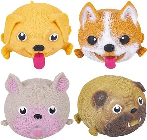 Artcreativity Dog Squeeze Toys Set Of 4 Cute Stress