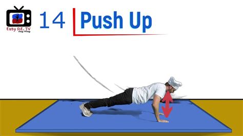 Easy Pe Push Up Test With Video Model Youtube