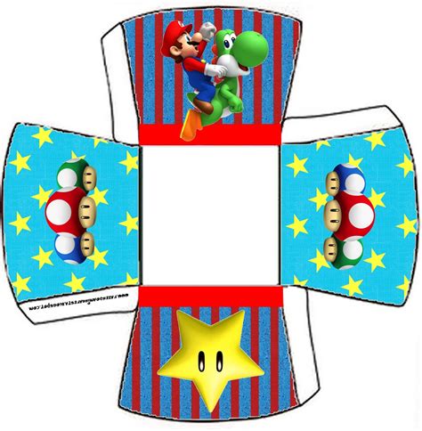 Cajitas Imprimibles De Super Mario Bros Ideas Y Material Gratis Para