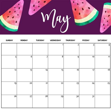 Cute May 2020 Calendar Printable Hd Wallpaper Floral Design