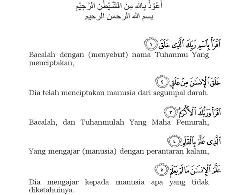 Ramadhan Series Kandungan Surat Al Alaq Ayat