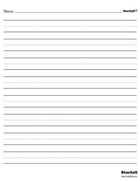 6 Best Images Of Free Printable Handwriting Paper Free 6 Best Images