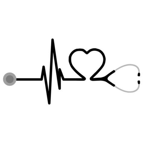 Rn Registered Nurse Stethoscope Heart T Shirt