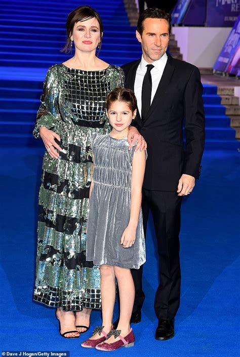 Mary Poppins Returns Emily Mortimer Attends With Her Husband Alessandro Nivola And Daughter May