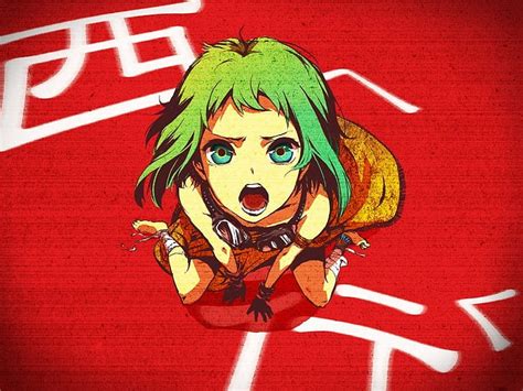 Hd Wallpaper Vocaloid Megpoid Gumi Green Eyes Green Hair