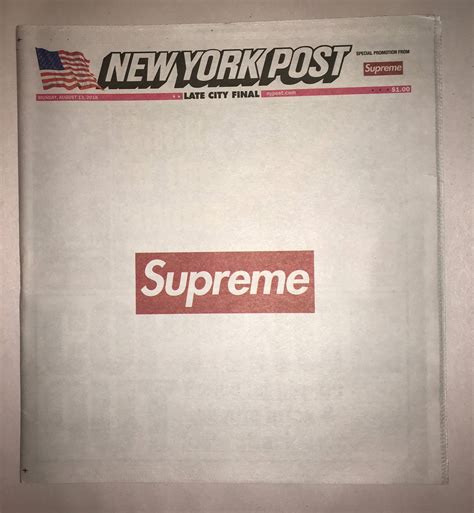 Supreme Supreme Ny Post Newspaper Grailed