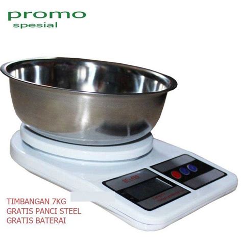 Jual Promo Timbangan Dapur Digital Sf400 7 Kg Gratis Panci Stainless Steel Di Lapak Baranguniku