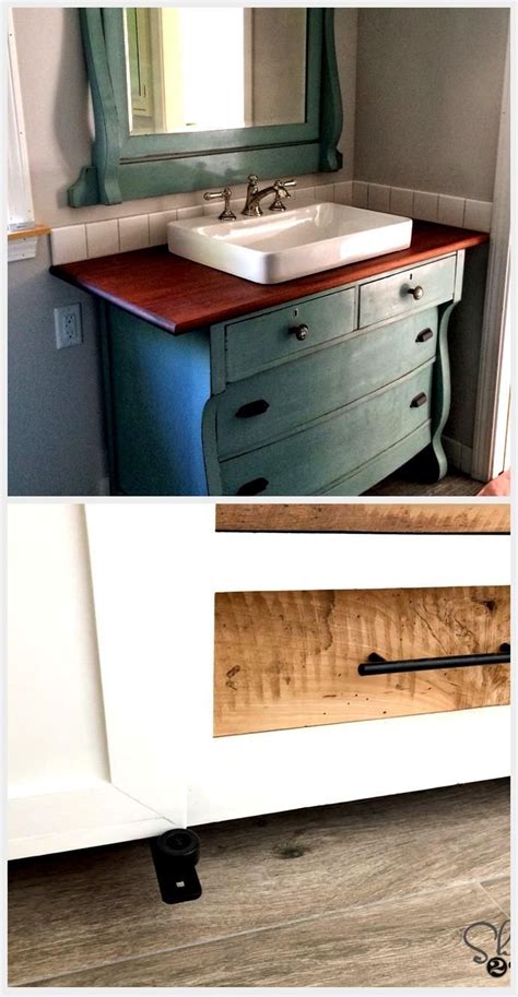 Now you'll need to create the hidden groove, which will hold the plexiglass shelves, giving the wall a 'floating' effect. Turn Your Old Dresser Into An Outstanding DIY Bathroom ...