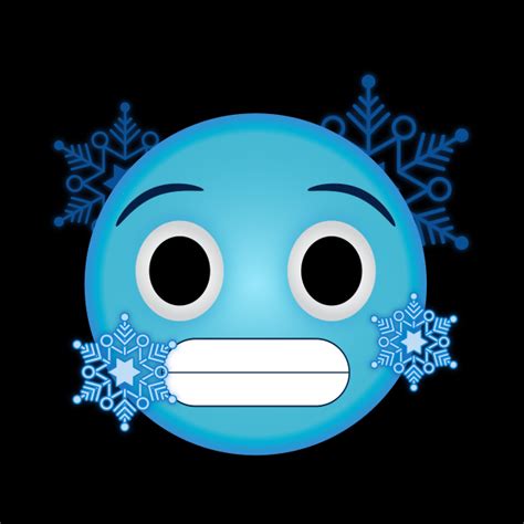 Freezing Face Emoji Design Emoji Pin Teepublic