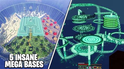 5 Best Minecraft Mega Bases Ever Built Best Mega Bases Youtube