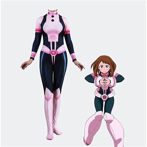 My Hero Academia Uraraka Ochako 3d Printing Bodysuit Cosplay Costume